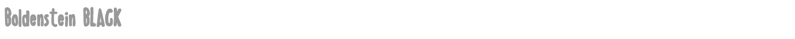 Boldenstein font preview